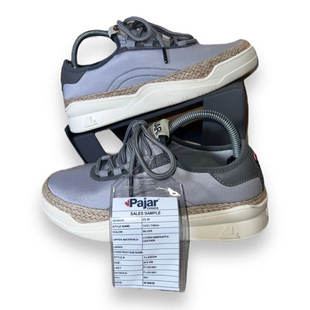 Parjar Yauri / Yamara Casual Sneakers Silver Grey PJ-S20236 Women's 7-7.5